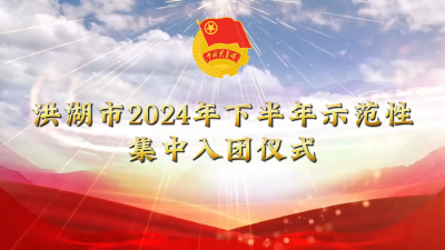 洪湖市2024年下半年集中入团仪式圆满完成#洪湖#入团#共青团