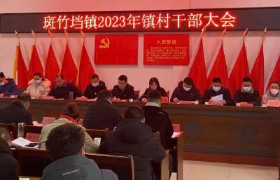 斑竹垱镇召开2023年度镇村干部大会
