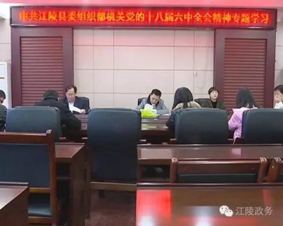 学习六中全会精神 全面推进从严治党|县委组织部：严肃党内政治生活