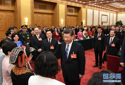 习近平李克强张德江俞正声刘云山张高丽分别参加全国人大会议一些代表团审议