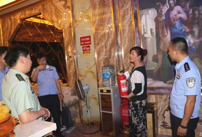 江陵县开展端午节前消防安全夜查