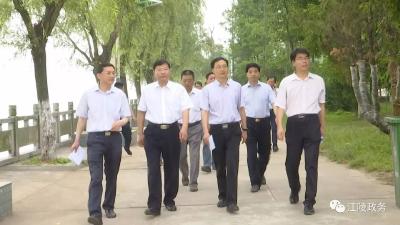 杨智、崔永辉带队调研江陵县防汛备汛工作
