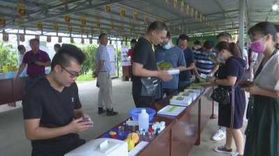 全省食用农产品合格证制度 试行工作培训研讨班到我县实地观摩