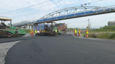 沿江一级公路江陵段预计今年10月底通车