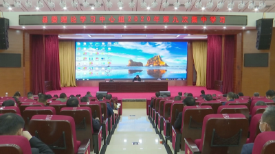 县委理论学习中心组举行2020年第九次集中学习