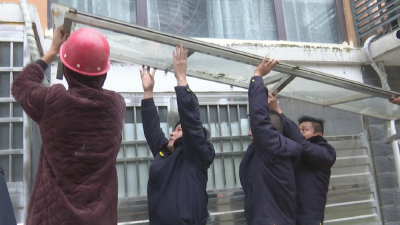 临港新城55处违法构筑物被依法强制拆除