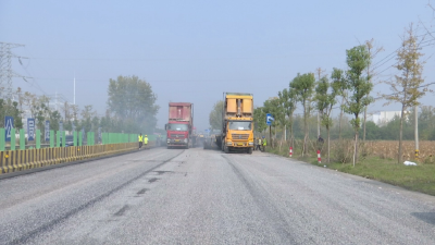 荆监一级公路修复工程预计11月底路面主体工程完工