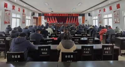 沙岗镇召开冬春季疫情防控工作调度会