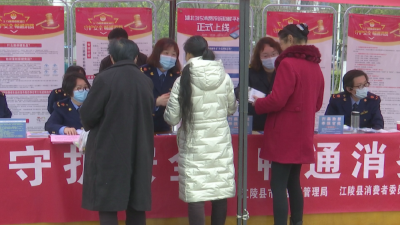 江陵县开展3·15国际消费者权益日纪念活动