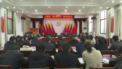 江陵县召开“强村联弱村”活动现场会