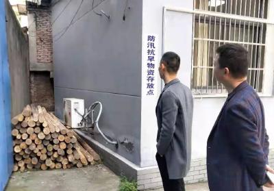 江陵县防汛抗旱指挥部对郝穴镇备汛工作进行检查督办