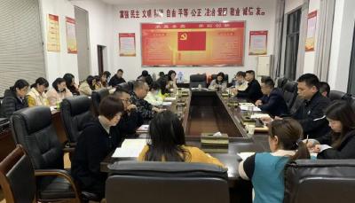 江陵县社会养老保险服务中心开展主题教育交流讨论会议