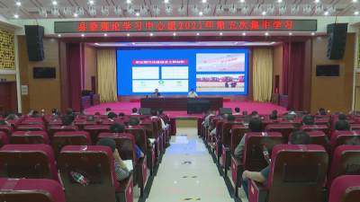 刘勇主持县委理论学习中心组2021年第5次集中学习