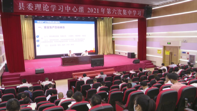 刘勇主持县委理论学习中心组 2021年第6次集中学习