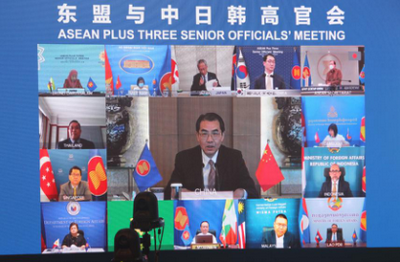 外交部部长助理吴江浩出席东盟与中日韩高官会、东亚峰会高官会，严正驳斥个别与会方就南海、香港、涉疆等问题对我不实指责