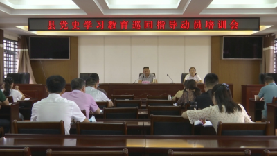 江陵县召开党史学习教育巡回指导动员培训会