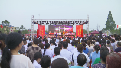 江陵县新时代文明实践  党史学习教育志愿服务百日行走进沙岗镇
