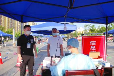 现场直击丨江陵县全员核酸检测应急演练 