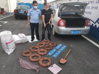 “铜换土”盗窃作案十余起 这个团伙落网了！