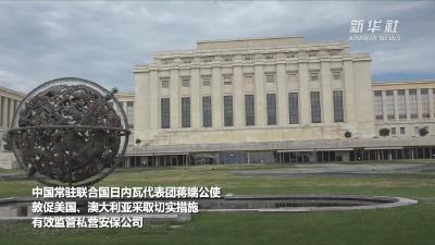中国代表在联合国人权理事会敦促美国、澳大利亚有效监管私营安保公司 