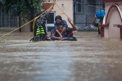 尼泊尔遭遇强降雨致100多人死亡