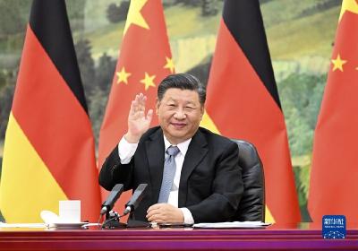 习近平同德国总理默克尔举行视频会晤