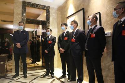 全运宝率队前往代表团驻地看望人大代表 