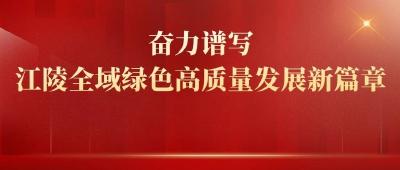 党代会访谈 | 奋力谱写全域绿色高质量发展新篇章——访党代表、江陵县委书记全运宝 