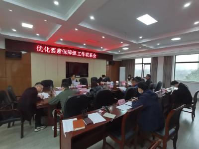 县经信商务局优化要素保障组  召开工作联席会