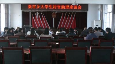 秦市乡召开大学生村官助理座谈会
