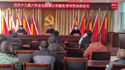 王焱群到沙岗镇宣讲党的十九届六中全会精神