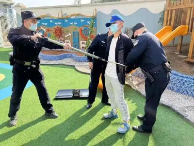 警校联动开展演练  提升应急处突能力