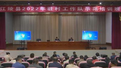 江陵县2022年  驻村工作队示范培训班开班