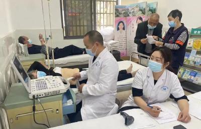县城区社区卫生服务中心开展老年人体检活动