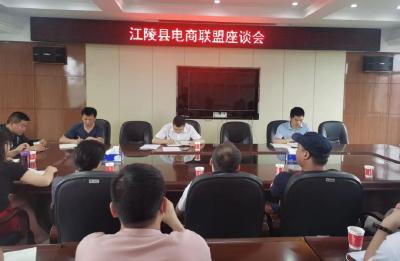 江陵县召开电商联盟座谈会