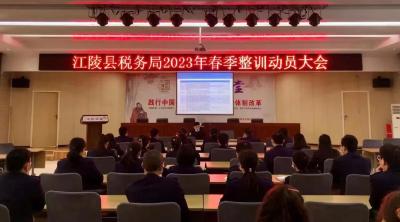 江陵县税务局召开2023年春季整训动员大会