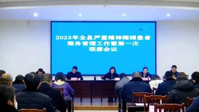 江陵县召开2023年严重精神障碍患者服务管理工作暨第一次联席会议