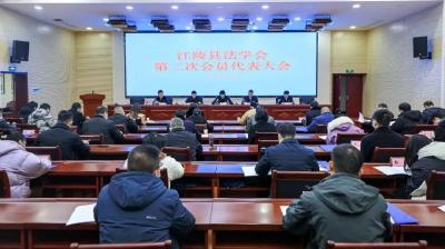 江陵县法学会召开第二次会员代表大会
