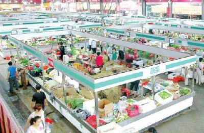 区食药局调研西坝和平路菜市场