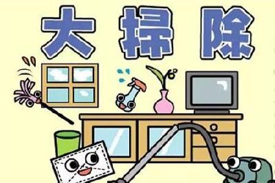 志愿者店主进行大扫除 农贸市场干干净净迎顾客