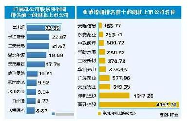 湖北七成上市公司净利润增长 27家增幅超50%