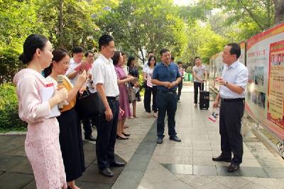 省红十字会领导到学院街办调研基层红十字会组建工作