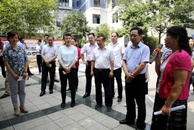 黄石港区党政代表团到我区考察社会管理创新工作