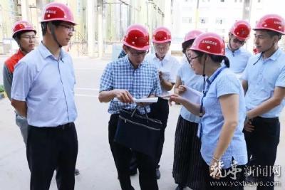 市“三新”项目督查组来猇督查重点项目建设情况