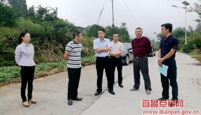 江必忠督导联棚村美丽乡村项目建设
