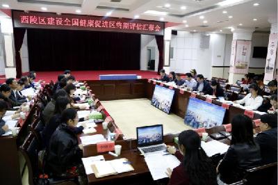 西陵区迎接全国健康促进区试点工作终期评估验收