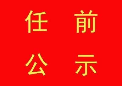 中共宜昌市委组织部发布干部任前公示公告