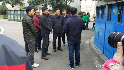 省住建厅领导参观考察美岸长堤小区垃圾分类试点