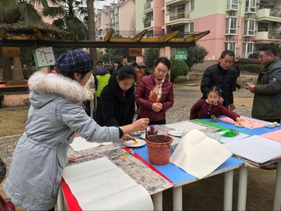 社区开展共绘中国梦儿童书画大赛活动