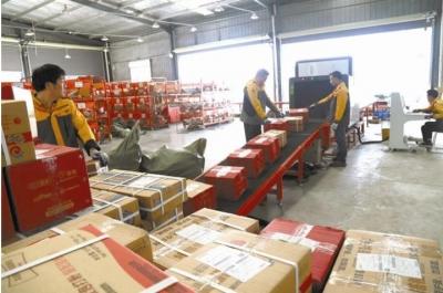 双十一宜昌快递进出港总量超63万件